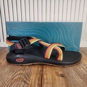Chaco Z/1 Classic Tetra Moss Womens Size 11 Black Striped Hiking Strappy Sandals